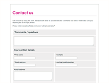 Tablet Screenshot of contact.placesforpeople.co.uk